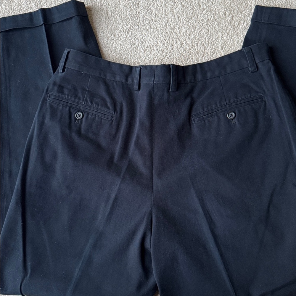 Bundle of 3 Pairs of Claiborne Pleated Cuffed Men's Classic Fit Pants - Picture 16 of 16